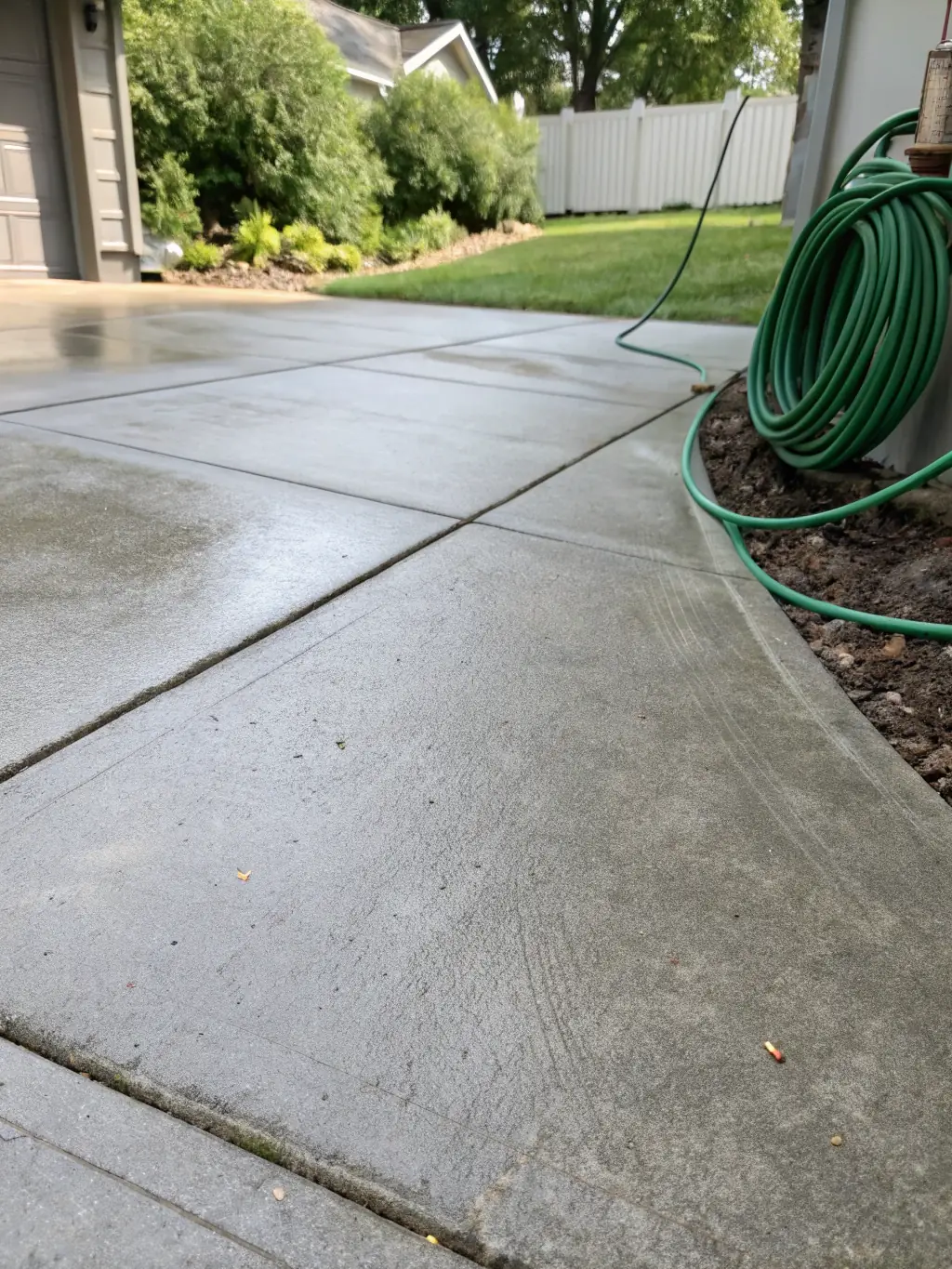 tile paver cleaning sealing nokomis fl wash it 34292 | Wash-It Pressure Washing Nokomis FL A freshly pressure washed driveway, highlighting the clean and brightened concrete surface after the service.